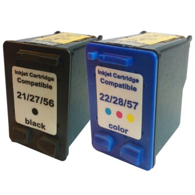 Cartucho comp HP22-28-57A color & black