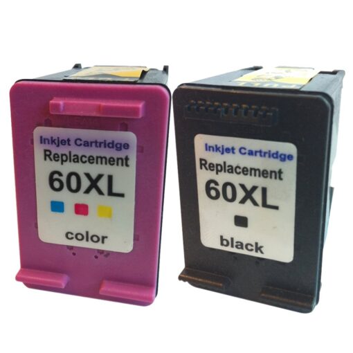 Cartucho comp HP60XL color & black